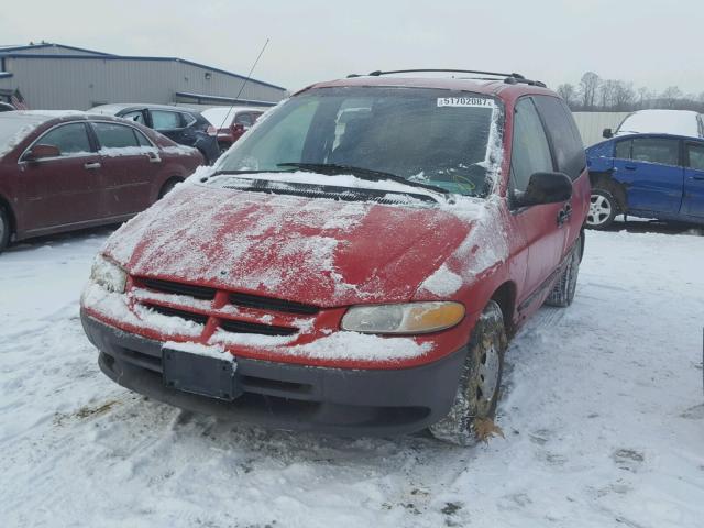 2B4GP25G5YR866819 - 2000 DODGE CARAVAN RED photo 2