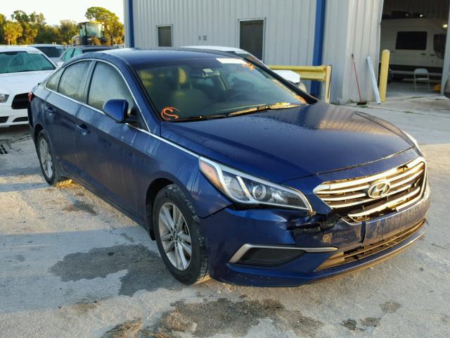 5NPE24AF0GH401443 - 2016 HYUNDAI SONATA SE BLUE photo 1