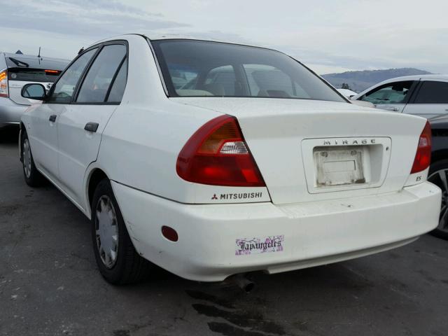 JA3AY26C31U016812 - 2001 MITSUBISHI MIRAGE ES WHITE photo 3