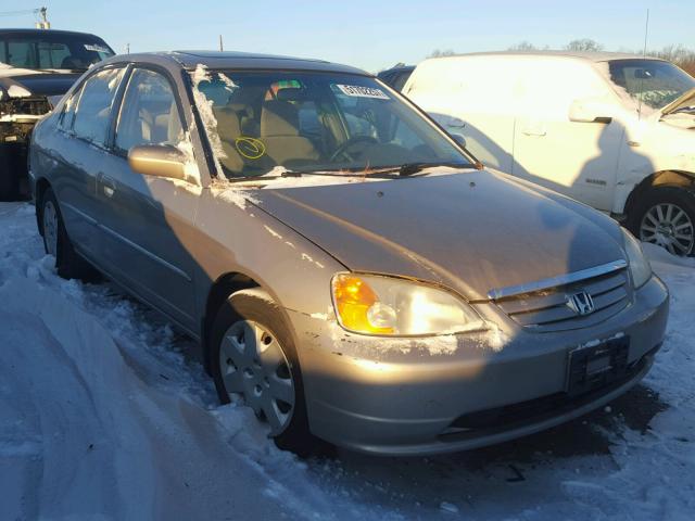 2HGES26742H569885 - 2002 HONDA CIVIC EX TAN photo 1