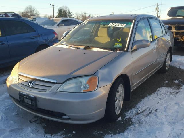 2HGES26742H569885 - 2002 HONDA CIVIC EX 棕色 照片 2