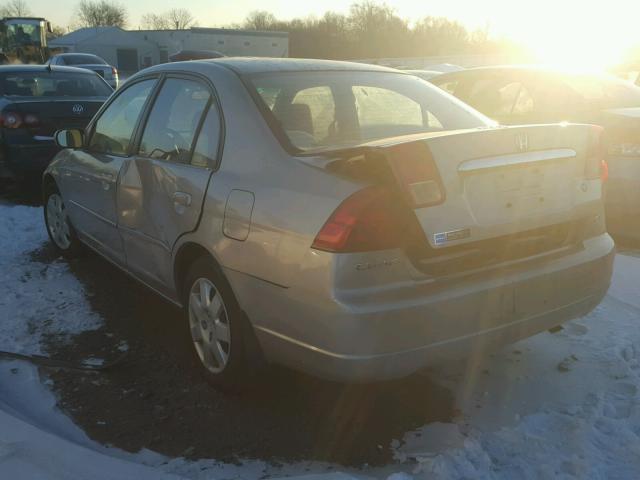 2HGES26742H569885 - 2002 HONDA CIVIC EX TAN photo 3