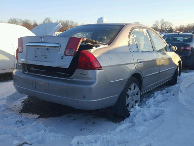 2HGES26742H569885 - 2002 HONDA CIVIC EX TAN photo 4