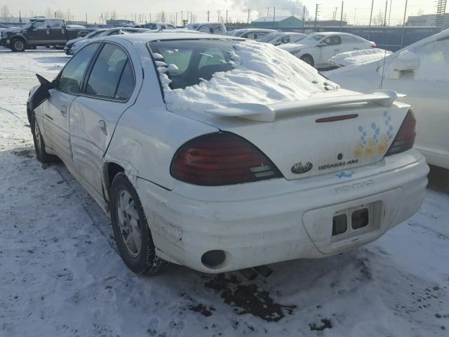 1G2NF52E61M653263 - 2001 PONTIAC GRAND AM S Սպիտակ լուսանկար 3