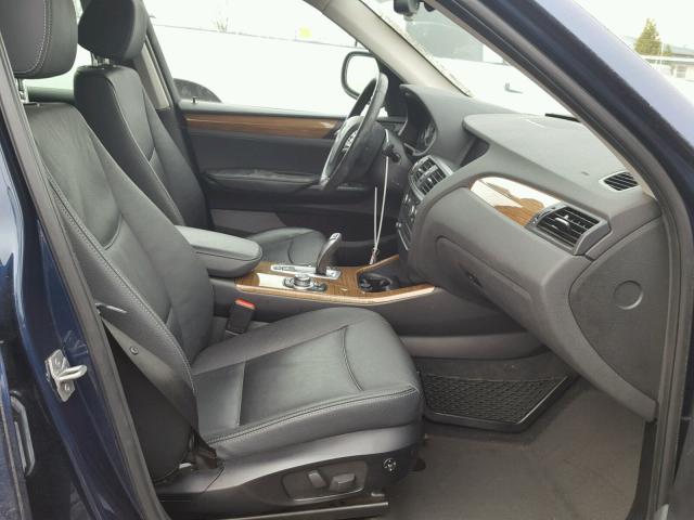 5UXWX9C51D0A18905 - 2013 BMW X3 XDRIVE2 BLUE photo 5