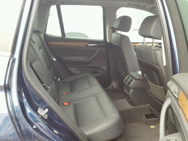 5UXWX9C51D0A18905 - 2013 BMW X3 XDRIVE2 BLUE photo 6