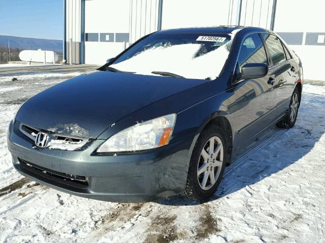 1HGCM66534A067457 - 2004 HONDA ACCORD EX GREEN photo 2