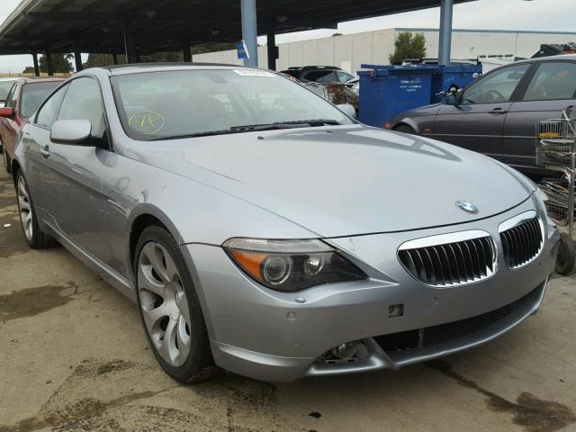 WBAEH13496CR46248 - 2006 BMW 650 I GRAY photo 1