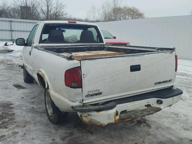 1GCCS1448WK144712 - 1998 CHEVROLET S TRUCK S1 WHITE photo 3