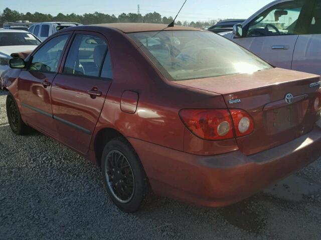 1NXBR32EX7Z820139 - 2007 TOYOTA COROLLA RED photo 3