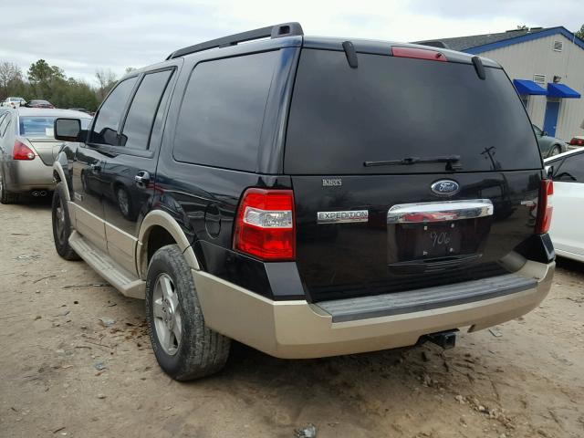 1FMFU17577LA50906 - 2007 FORD EXPEDITION BLACK photo 3