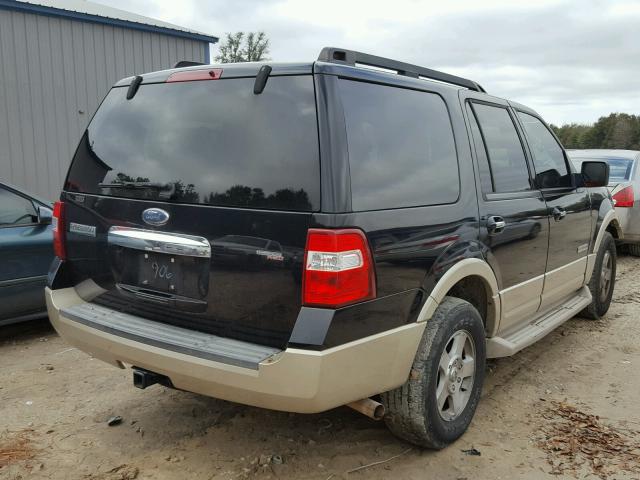 1FMFU17577LA50906 - 2007 FORD EXPEDITION BLACK photo 4