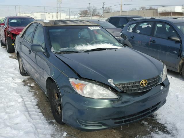 4T1BF32K62U514210 - 2002 TOYOTA CAMRY LE GREEN photo 1