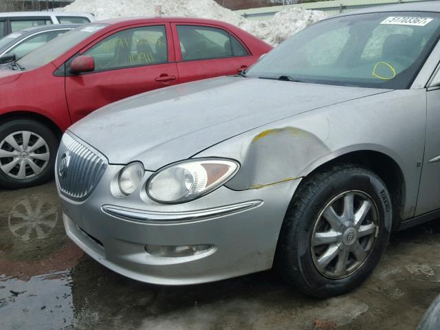 2G4WC582581135460 - 2008 BUICK LACROSSE C SILVER photo 9