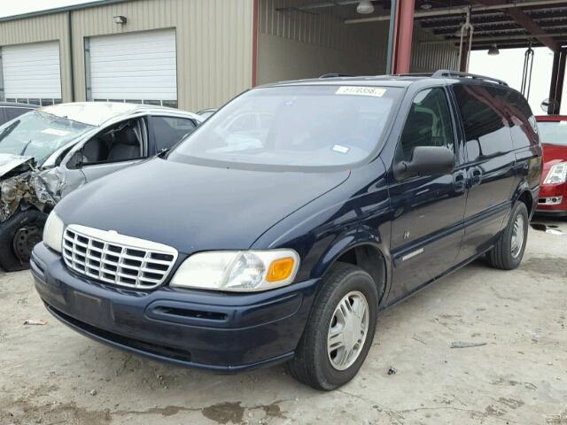 1GNDX13E5YD245141 - 2000 CHEVROLET VENTURE LU BLUE photo 2