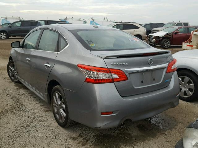 3N1AB7AP4DL749544 - 2013 NISSAN SENTRA GRAY photo 3