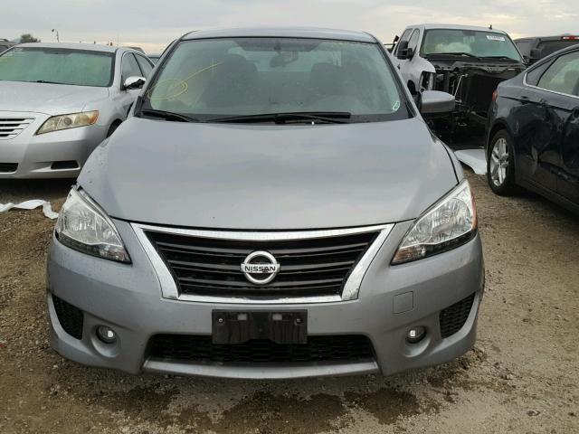 3N1AB7AP4DL749544 - 2013 NISSAN SENTRA GRAY photo 9