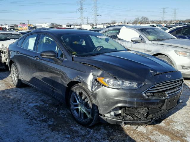 3FA6P0T90HR196359 - 2017 FORD FUSION SE GRAY photo 1