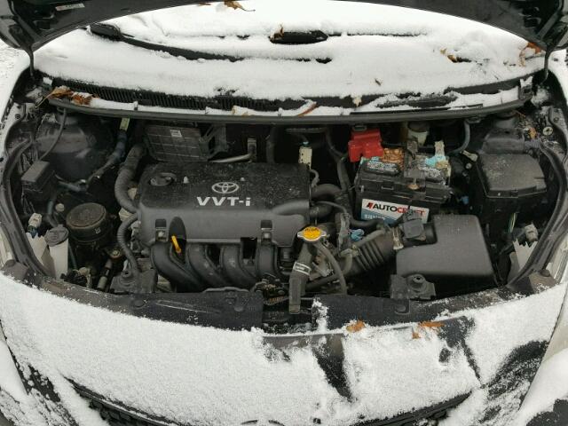 JTDBT903894048057 - 2009 TOYOTA YARIS BLACK photo 7