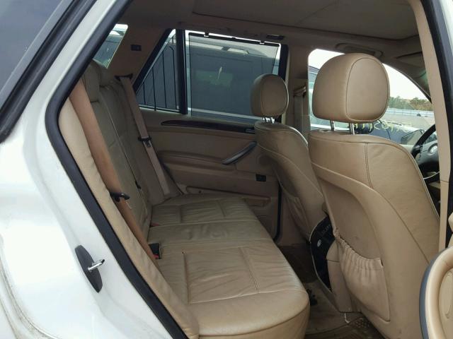 5UXFA13555LY21152 - 2005 BMW X5 3.0I WHITE photo 6