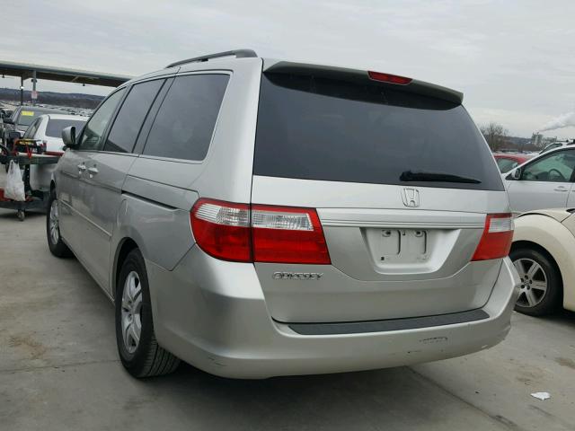 5FNRL38747B448125 - 2007 HONDA ODYSSEY EX SILVER photo 3