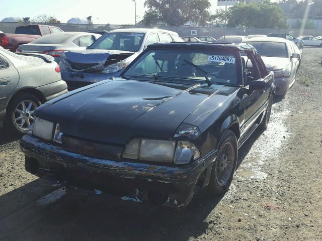 1FABP45E4JF262964 - 1988 FORD MUSTANG GT BLACK photo 2