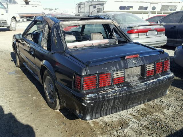 1FABP45E4JF262964 - 1988 FORD MUSTANG GT BLACK photo 3