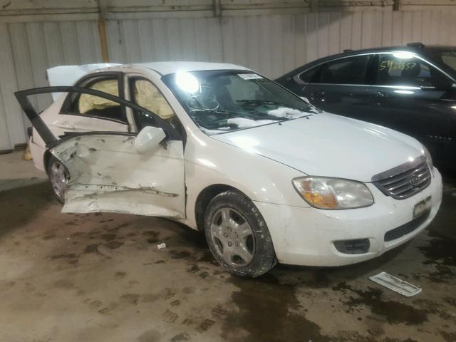 KNAFE121585513554 - 2008 KIA SPECTRA EX WHITE photo 1