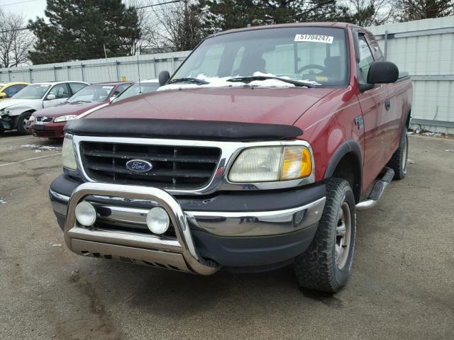 2FTRX18WX1CB02904 - 2001 FORD F150 RED photo 2