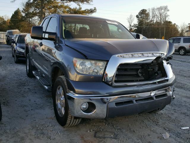 5TFBV54187X014157 - 2007 TOYOTA TUNDRA DOU GRAY photo 1