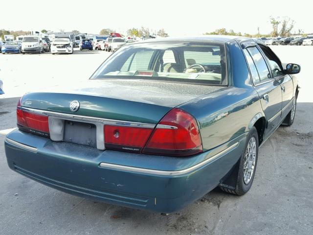 2MEFM74WXYX619125 - 2000 MERCURY GRAND MARQ GREEN photo 4