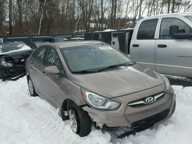 KMHCT4AE1DU280446 - 2013 HYUNDAI ACCENT GLS BROWN photo 1