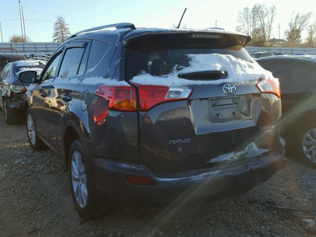 2T3DFREV8FW364700 - 2015 TOYOTA RAV4 LIMIT GRAY photo 3