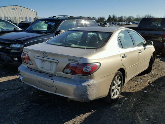 JTHBF30G536020332 - 2003 LEXUS ES 300 BEIGE photo 4