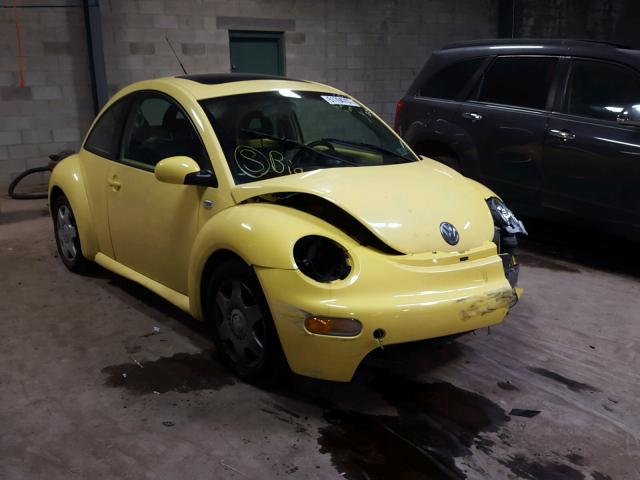 3VWCD21C41M466192 - 2001 VOLKSWAGEN NEW BEETLE YELLOW photo 1