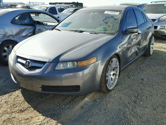 19UUA66205A053410 - 2005 ACURA TL GRAY photo 2