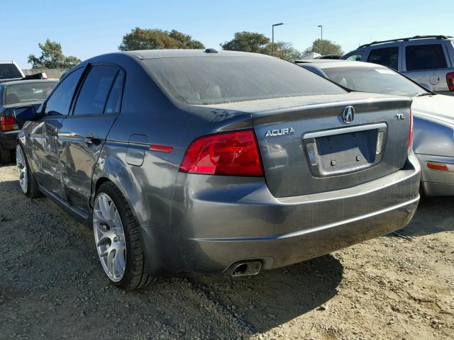 19UUA66205A053410 - 2005 ACURA TL GRAY photo 3