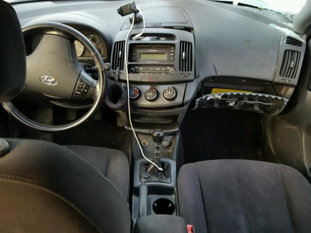 KMHDU46D97U034248 - 2007 HYUNDAI ELANTRA GL BLACK photo 9