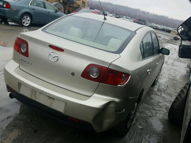 JM1BK12F751254932 - 2005 MAZDA 3 I TAN photo 4