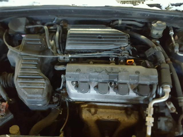 2HGES16633H590228 - 2003 HONDA CIVIC LX BLUE photo 7