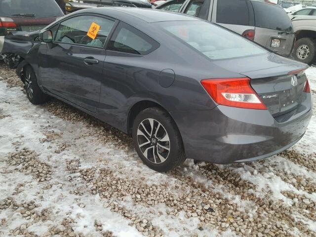 2HGFG3B04DH525988 - 2013 HONDA CIVIC EXL CHARCOAL photo 3