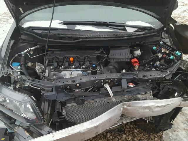 2HGFG3B04DH525988 - 2013 HONDA CIVIC EXL فحمي صورة 7