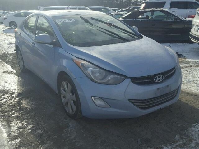 KMHDH4AE6CU318998 - 2012 HYUNDAI ELANTRA GL BLUE photo 1