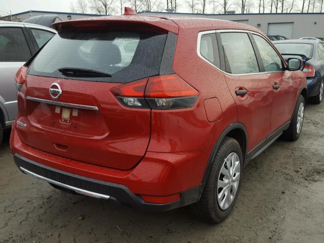 JN8AT2MTXHW382143 - 2017 NISSAN ROGUE S RED photo 4