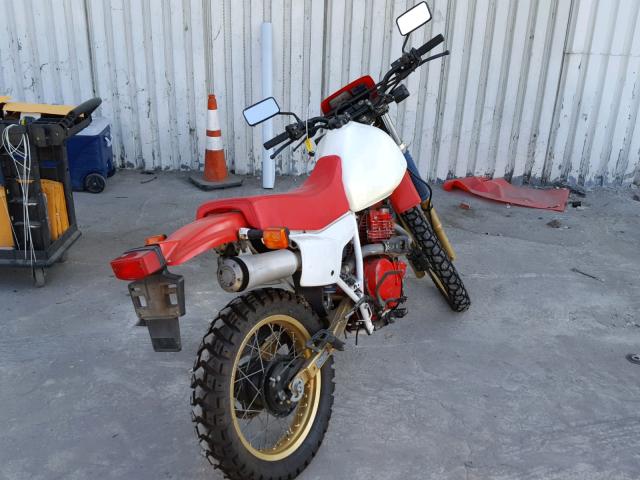 JH2PD031XGK300707 - 1986 HONDA XL600 R RED photo 4