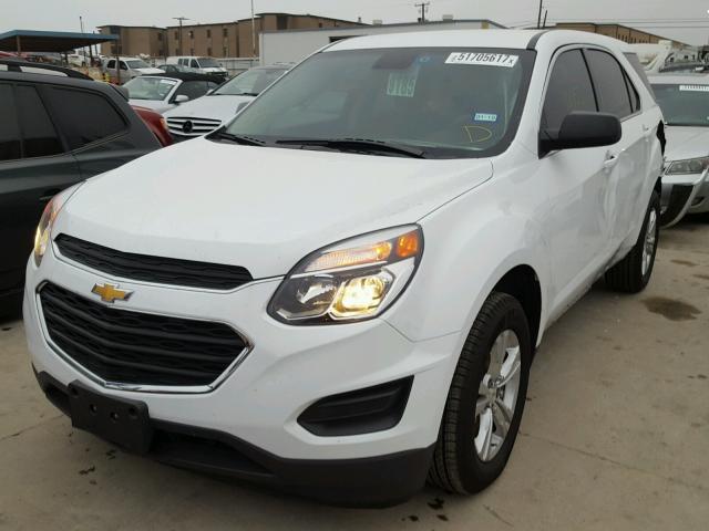 2GNALBEKXH1536169 - 2017 CHEVROLET EQUINOX LS WHITE photo 2