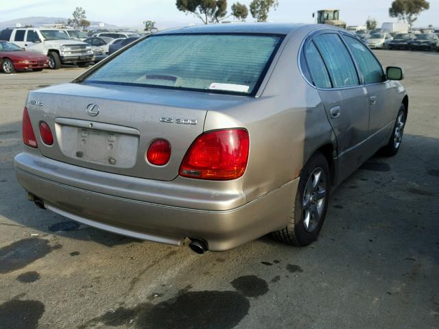 JT8BD69S010144068 - 2001 LEXUS GS 300 GOLD photo 4