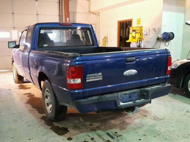 1FTYR44E59PA46983 - 2009 FORD RANGER SUP BLUE photo 3