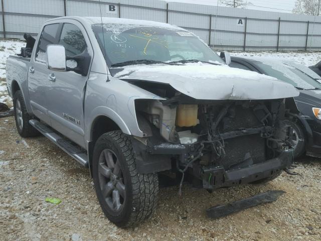 1N6AA0EC1AN306095 - 2010 NISSAN TITAN XE SILVER photo 1