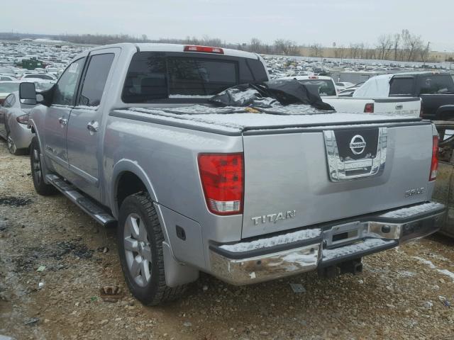 1N6AA0EC1AN306095 - 2010 NISSAN TITAN XE SILVER photo 3